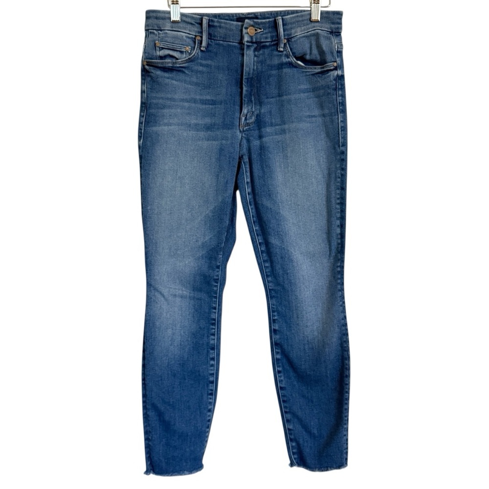 Mother High Waisted Looker Jeans Ankle Fray Hop On Hop Off Women’s Size 27